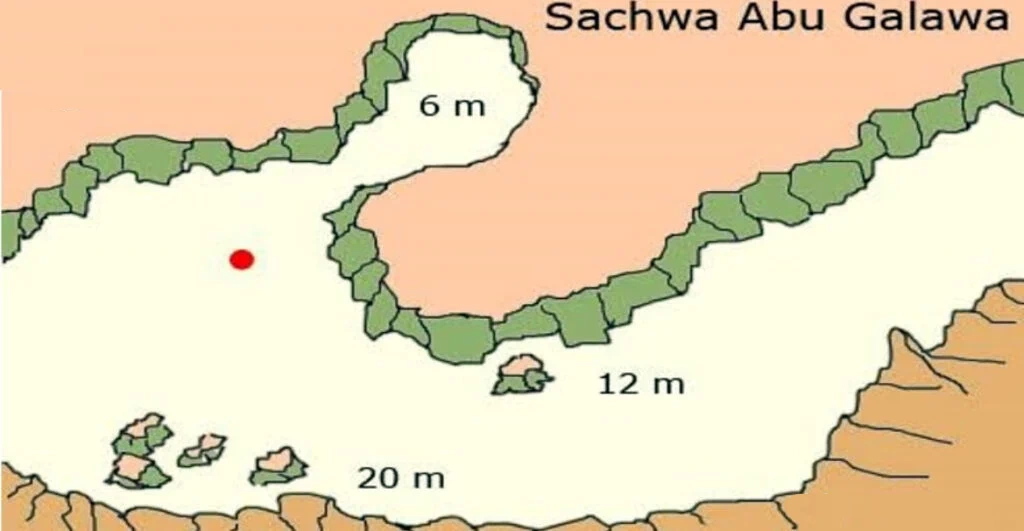 Tauchplatzkarte Abu Galawa Reef