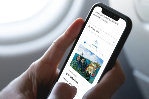 PADI eLearning auf dem Smartphone